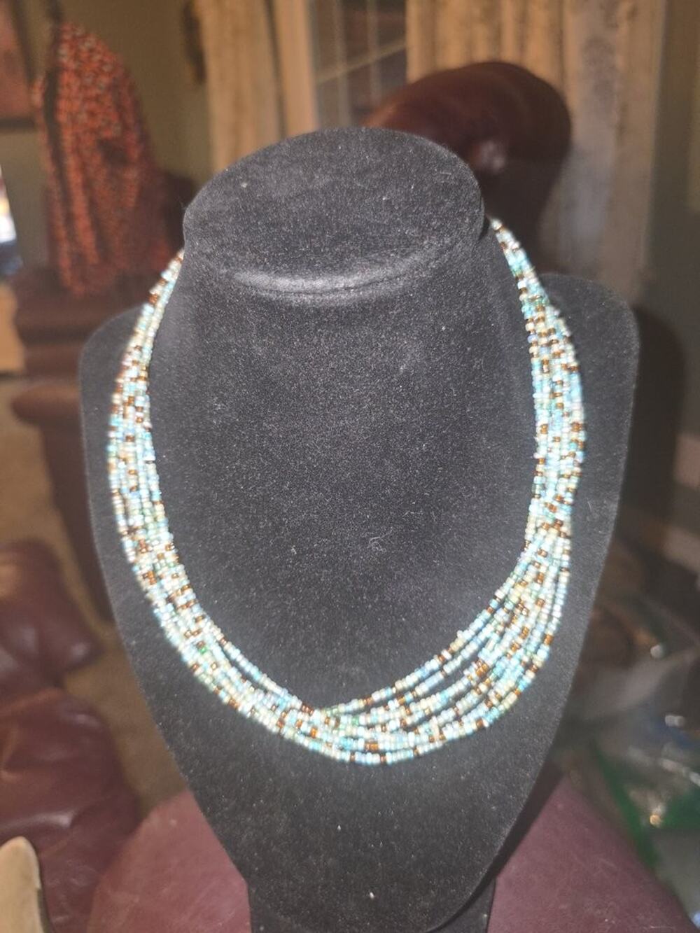 Vintage Multistrand Beaded Necklace